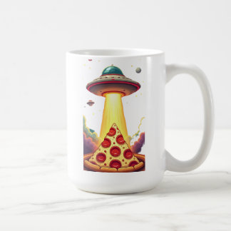 Pizza UFO Abduction Kaffeetasse