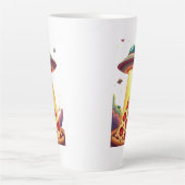Pizza UFO Abduction Milchtasse (Vorderseite)