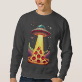Pizza UFO Abduction Sweatshirt (Vorderseite)