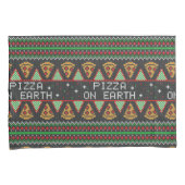 Pizza Ugly Christmas Sweater Kissenbezug (Vorderseite-Rechts)