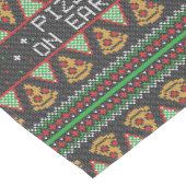 Pizza Ugly Christmas Sweater Mittelgroßer Tischläufer (Ecke)