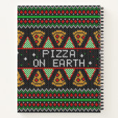 Pizza Ugly Christmas Sweater Notizblock (Rückseite)