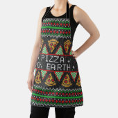 Pizza Ugly Christmas Sweater Schürze (InSitu)