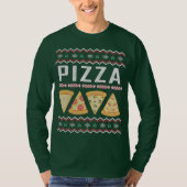Pizza Ugly Christmas Sweater T-Shirt (Vorderseite)