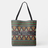 Pizza Ugly Christmas Sweater Tasche (Rückseite)