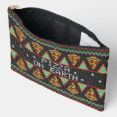 Pizza Ugly Christmas Sweater Zubehörtasche (Offen)