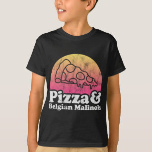 Pizza und belgische Malinois T-Shirt