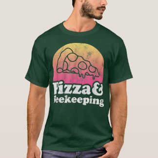 Pizza und Bienenzucht oder Imker T-Shirt