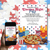 Pizza und Bier Election Night Party 2024 Einladung