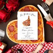 Pizza und Bier Perfekte Partnerschaft Partner Einladung