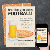 Pizza und Bierfußball Einladung