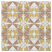 Pizza und Biermuster Stoff (Muster)