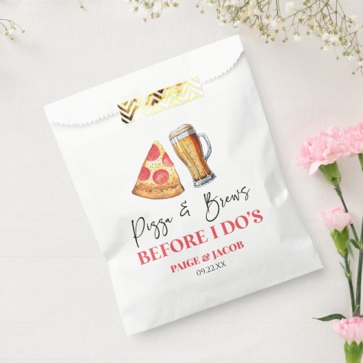 Pizza und Bräune bevor ich Probe essen Geschenktütchen (Versiegelt)