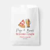 Pizza und Bräune bevor ich Probe essen Geschenktütchen (Vorderseite)