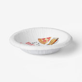 Pizza und Brews Beer Glass Geburtstagsparty Pappteller (Gewinkelt)