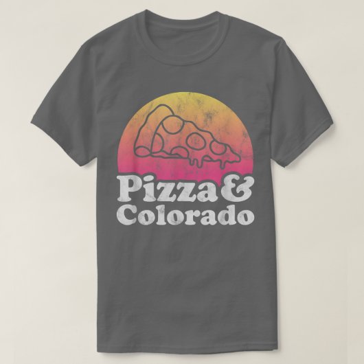 Pizza und Colorado T-Shirt (Design vorne)