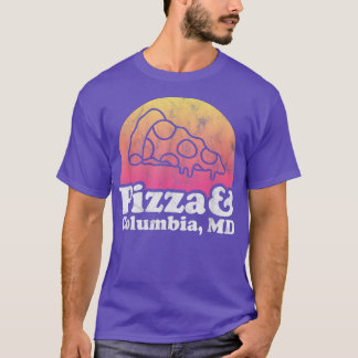 Pizza und Columbia, MD oder Maryland T-Shirt