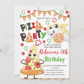 Pizza und Hai Einladung zum Geburtstag, Spaß