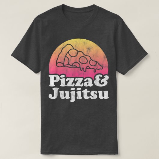 Pizza und Jujitsu T-Shirt (Design vorne)