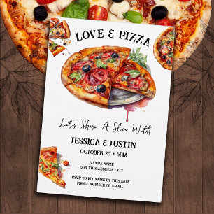 Pizza und Liebe Einladung