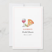 Pizza und Liebe "Guess Who" Showspiel Einladung (Rückseite)