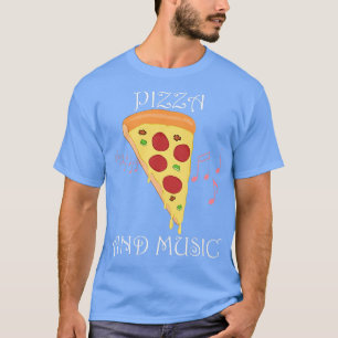 Pizza und Musiknoten Musiker Clef Hobby Koch 140 T-Shirt