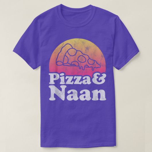 Pizza und Naan Bread T-Shirt (Design vorne)