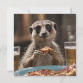 "Pizza und Pints: Eine perfekte Snackpause für Mee Einladung (Rückseite)