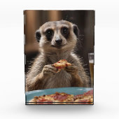 "Pizza und Pints: Eine perfekte Snackpause für Mee Fotoblock (Vorderseite)