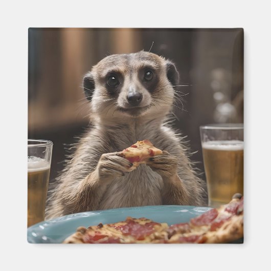 "Pizza und Pints: Eine perfekte Snackpause für Mee Magnet (Vorne)