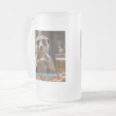 "Pizza und Pints: Eine perfekte Snackpause für Mee Mattglas Bierglas (Vorderseite Links)