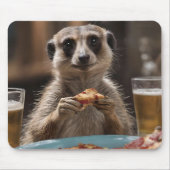 "Pizza und Pints: Eine perfekte Snackpause für Mee Mousepad (Vorne)