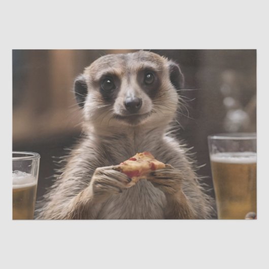 "Pizza und Pints: Eine perfekte Snackpause für Mee Seidenpapier (Vorderseite)