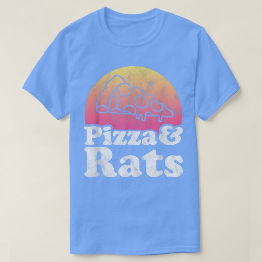 Pizza und Rats oder T - Shirt (Design vorne)
