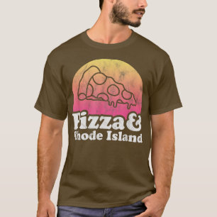 Pizza und Rhode Island T-Shirt