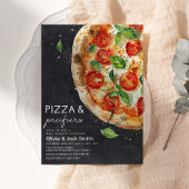 Pizza und Schnuller Lässig Pizza Baby Dusche Einladung