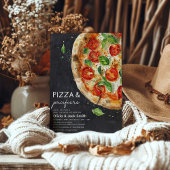 Pizza und Schnuller Lässig Pizza Baby Dusche Einladung