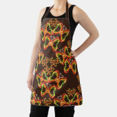 Pizza und Toppings Butterfly Formen Braune Schürze (InSitu)