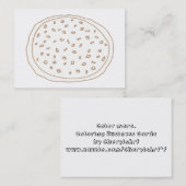 Pizza und Toppings Coloring Business Cards Visitenkarte (Vorne/Hinten)