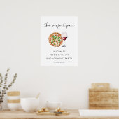 Pizza und Wein Die perfekte Partnerschaft Poster (Küche)
