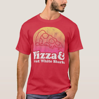 Pizza und Weißer Hai T-Shirt