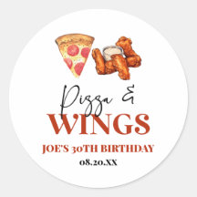 Pizza und Wings Geburtstagsfeier