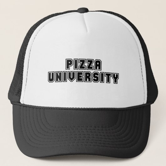 Pizza-Universität Truckerkappe (Vorderseite)