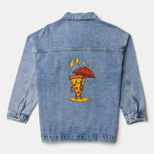 Pizza unter dem Käsermeister Jeansjacke