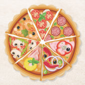 Pizza Untersetzer (Vorderseite)