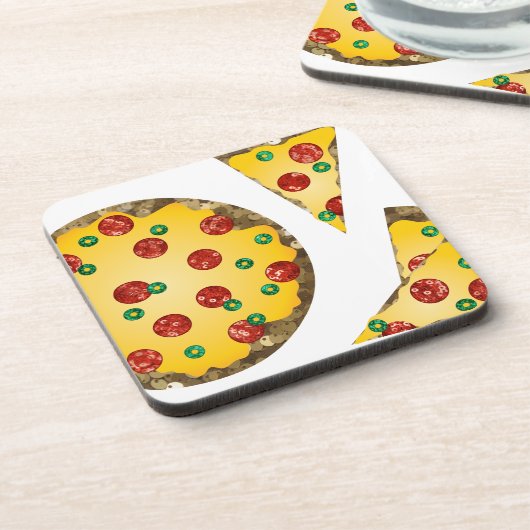 Pizza Untersetzer (Linke Seite)