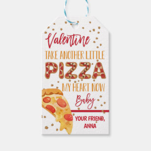Pizza Valentine Great Catch Favor Tag Geschenkanhänger