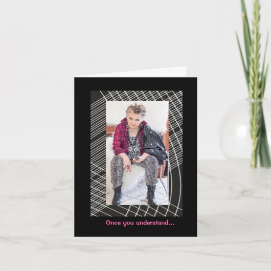 Pizza verstehen, Lebensgrüßkarte verstehen Karte (Vorderseite)