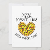 Pizza versteht dankeskarte (Vorderseite)