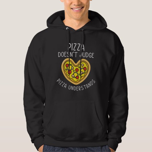 Pizza versteht hoodie (Vorderseite)